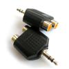 Adattatore rca pcaudio adb475 2 rca femmina - 1 jack maschio 3,5 mm stereo